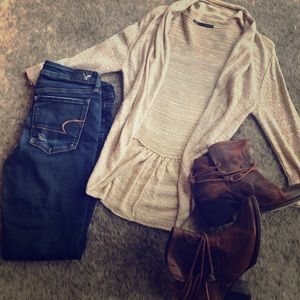 Cream cardigan